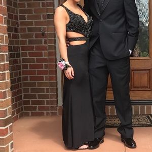 Sherri hill size 2 black prom dress
